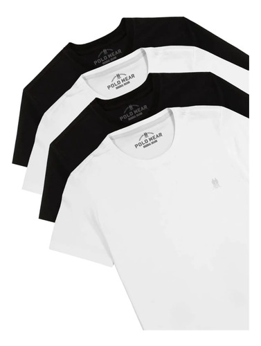 Kit 4 Camisetas Polo Wear Sortido