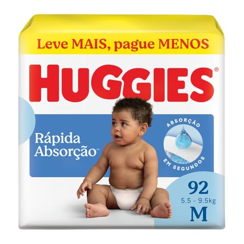 Fralda Huggies Tripla Proteção M 92 Fraldas