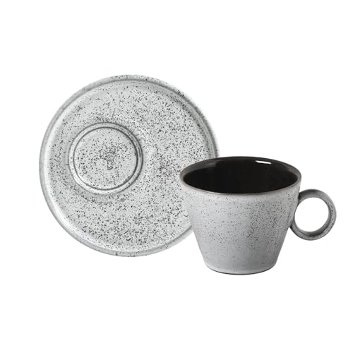Conjunto 6 Xícaras de Chá com Pires Porto Brasil Neo Echo 210ml