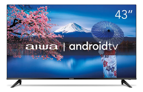 Smart TV AIWA 43" Android Full HD Borda Ultrafina HDR10 Dolby Áudio AWS-TV-43-BL-02-A