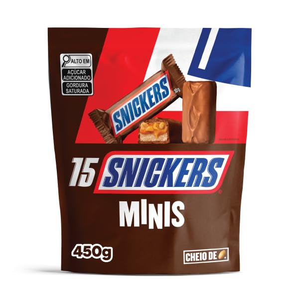 Chocolate Snickers Original Minis 15 un.