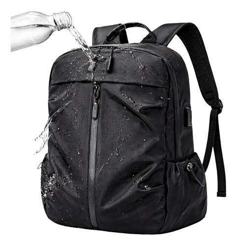 Mochila Masculina Faculdade Impermeável Notebook Entrada USB