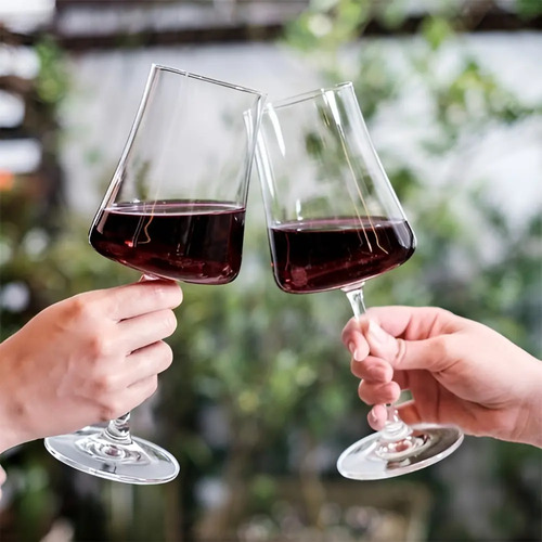 6 Taças Cristal Vinho 460ml Linha Xtra Titanio