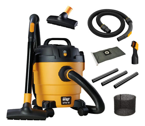 Aspirador de Pó e Água WAP GTW 10 1400W com Bocal de Sopro