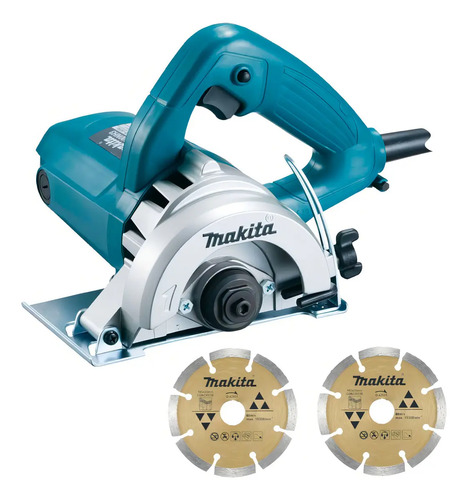 Serra Mármore Makita 1300W 220V com 2 Discos 110mm