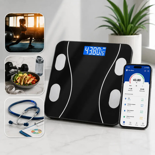 Balança Medição Corporal por App Bluetooth Até 180Kg