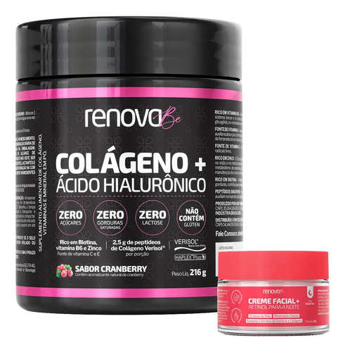 Colágeno Renova Be com Verisol e Ácido Hialurônico